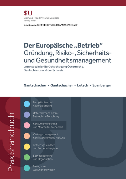 Der Europäische „Betrieb“ Gründung, Risiko-, Sicherheitsund Gesundheitsmanagement - Mag. Spanberger  Barbara, Dr. Lutsch  Nikola, BSc Gantschacher  Andrea, Astrid Gantschacher, Roland Schlesinger Prof. Dr.