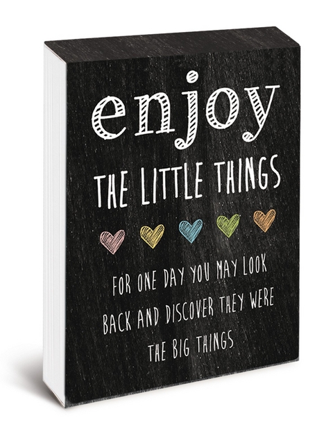 Pocket Notes: Enjoy the Little Things – Notizblock im praktischen Taschenformat: Genieß die kleinen Dinge