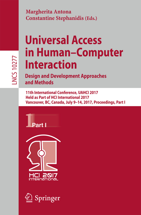 Universal Access in Human–Computer Interaction. Design and Development Approaches and Methods - 