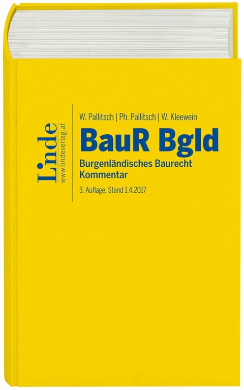 BauR Bgld. | Burgenländisches Baurecht - Wolfgang Pallitsch, Philipp Pallitsch, Wolfgang Kleewein