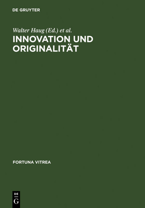 Innovation und Originalität - 