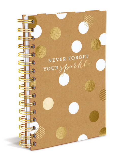 Hard Bound Journal: Never Forget Your Sparkle II – Hardcover-Notizbuch mit stabiler Ringbindung: Vergiss niemals Dein Funkeln 2