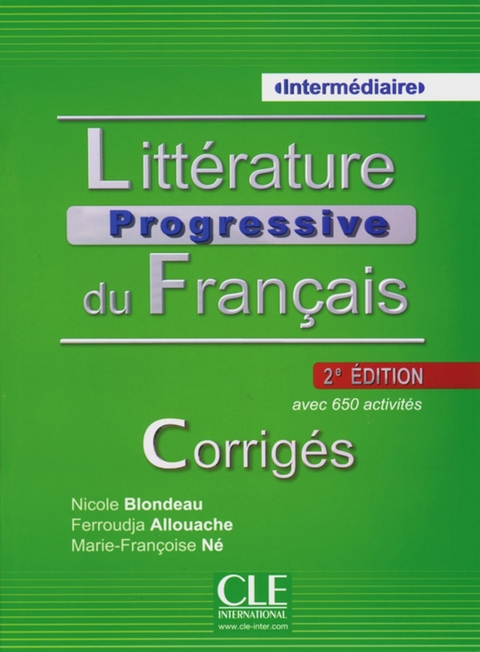 Littérature progressive, Niveau intermédiaire - Ferroudja Allouache, Nicole Blondeau, Marie-Françoise Né