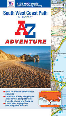 SW Coast Path Dorset Adventure Atlas -  Geographers' A-Z Map Company