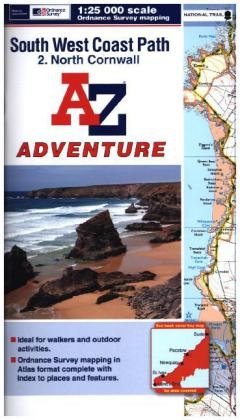 SW Coast Path North Cornwall Adventure Atlas -  Geographers' A-Z Map Company