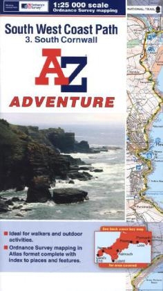 SW Coast Path South Cornwall Adventure Atlas -  Geographers' A-Z Map Company