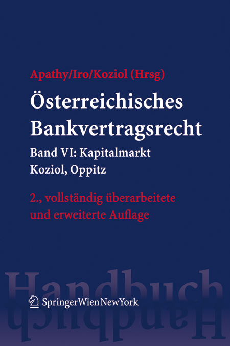 Österreichisches Bankvertragsrecht - 