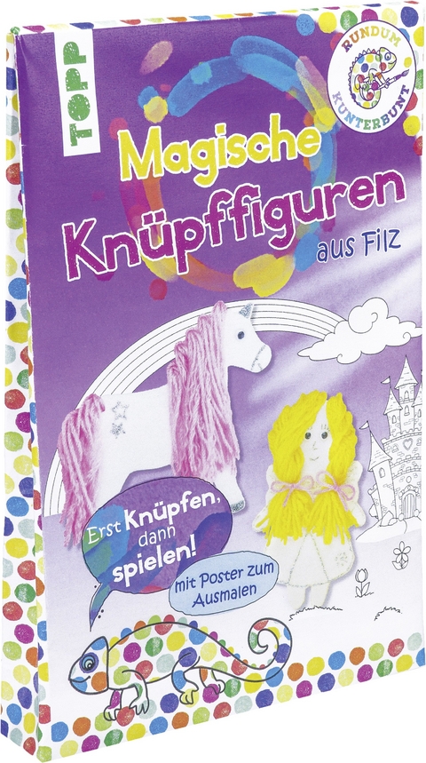 Rundum Kunterbunt Magische Knüpffiguren-Set -  Frechverlag