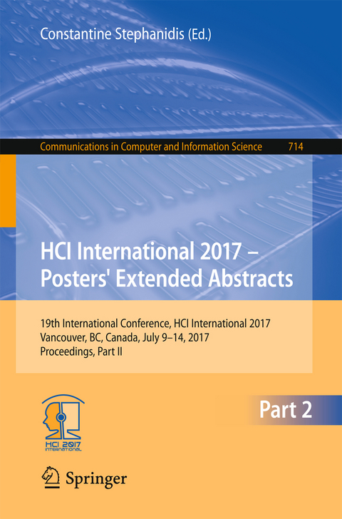 HCI International 2017 – Posters' Extended Abstracts - 