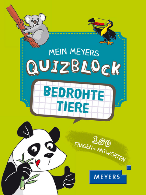 Mein Meyers Quizblock - Bedrohte Tiere - Patrick David