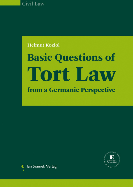 Basic Questions of Tort Law - Helmut Koziol