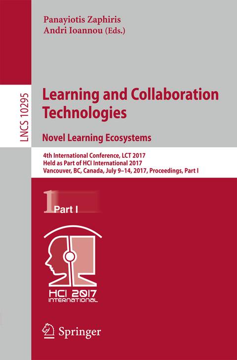 Learning and Collaboration Technologies. Novel Learning Ecosystems - 