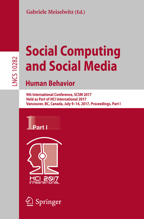 Social Computing and Social Media. Human Behavior - 