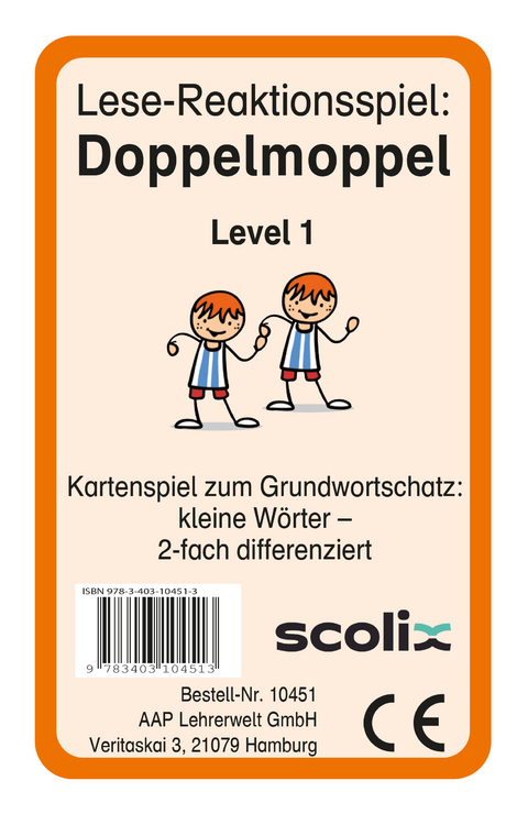 Lese-Reaktionsspiel: Doppelmoppel Level 1 - Christine von Pufendorf