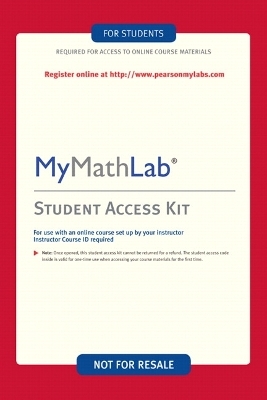 MyLab Math -- Valuepack Access Card -  Pearson Education