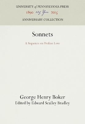 Sonnets - George Henry Boker