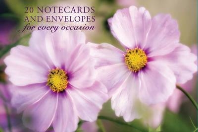 Card Box of 20 Notecards and Envelopes: Pink Cosmos -  Peony Press