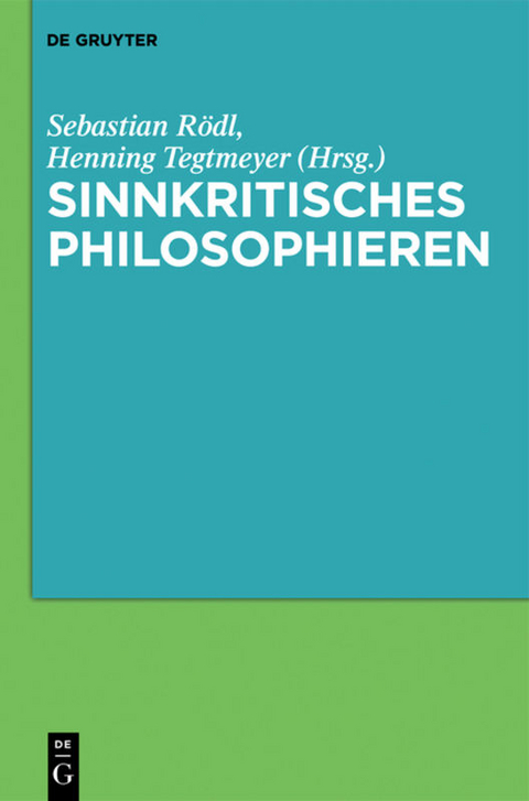 Sinnkritisches Philosophieren - 