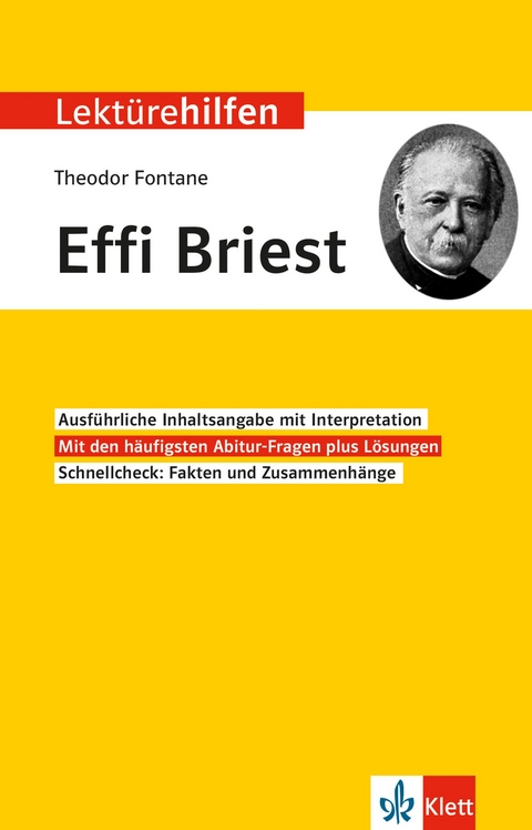 Lektürehilfen Theodor Fontane "Effi Briest" - Hanns-Peter Reisner, Rainer Siegle