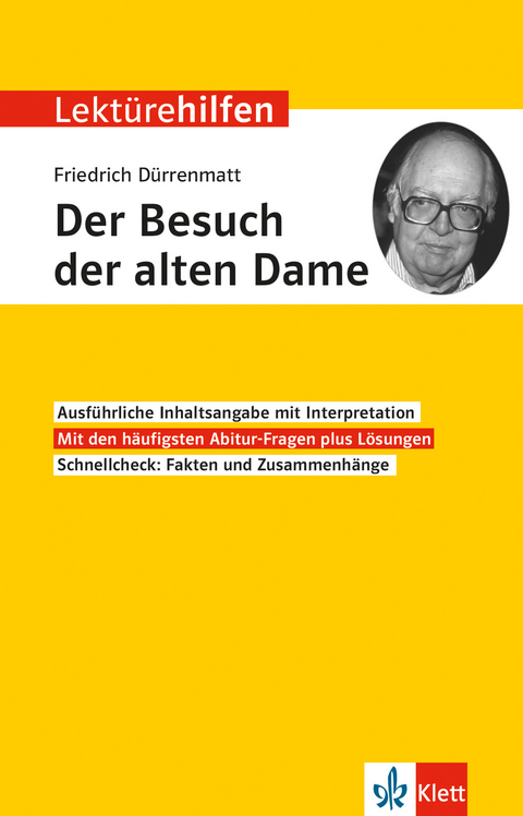 Klett Lektürehilfen Friedrich Dürrenmatt, Der Besuch der alten Dame