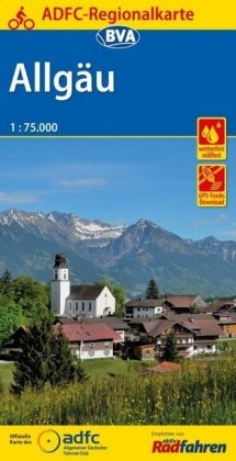 ADFC-Regionalkarte Allgäu 1:75.000, reiß- und wetterfest, GPS-Tracks Download