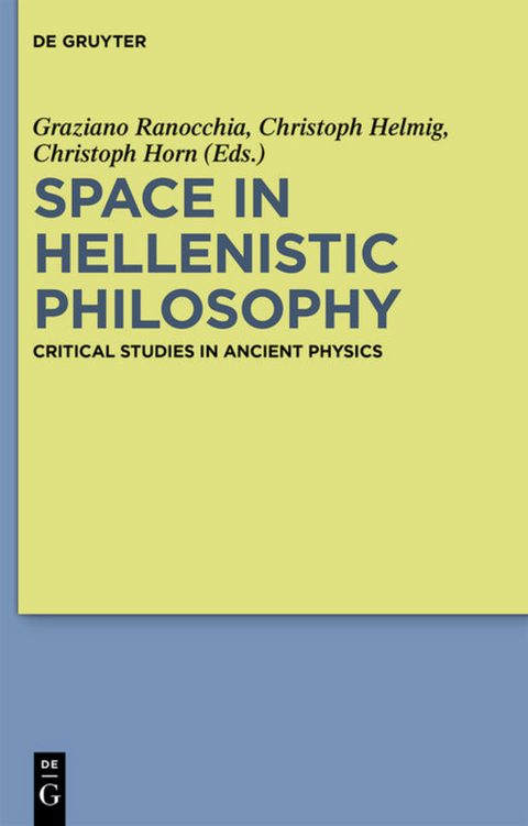 Space in Hellenistic Philosophy - 