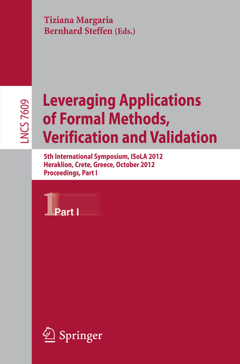 Leveraging Applications of Formal Methods, Verification and Validation - 