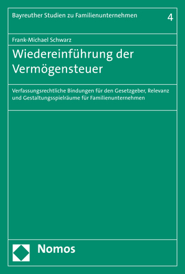 Wiedereinführung der Vermögensteuer - Frank-Michael Schwarz