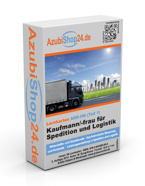 AzubiShop24.de Add-on-Lernkarten Kaufmann / Kauffrau für Spedition und Logistikdienstleistung - Michaela Rung-Kraus