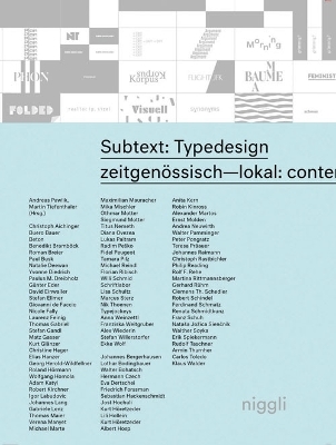 Subtext: Typedesign - Andreas Pawlik