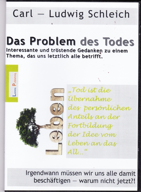 Das Problem des Todes - Carl Ludwig Schleich