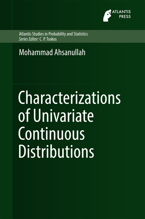 Characterizations of Univariate Continuous Distributions - Mohammad Ahsanullah