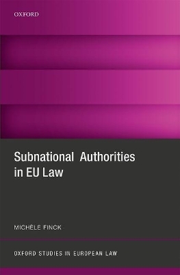 Subnational Authorities in EU Law - Michele Finck