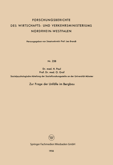 Zur Frage der Unfälle im Bergbau - Helmut Paul