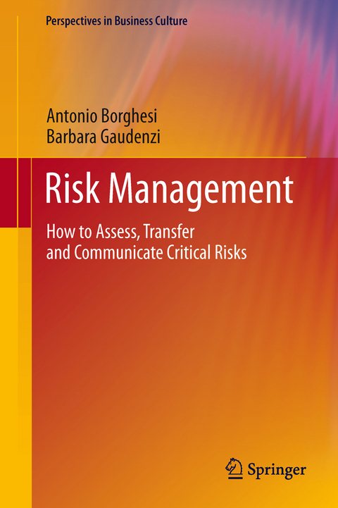 Risk Management - Antonio Borghesi, BARBARA GAUDENZI