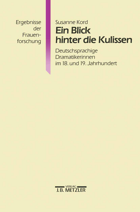 Ein Blick hinter die Kulissen - Susanne Kord