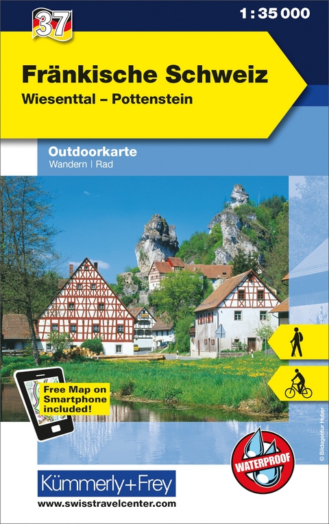 Fränkische Schweiz Outdoorkarte Deutschland Nr. 37