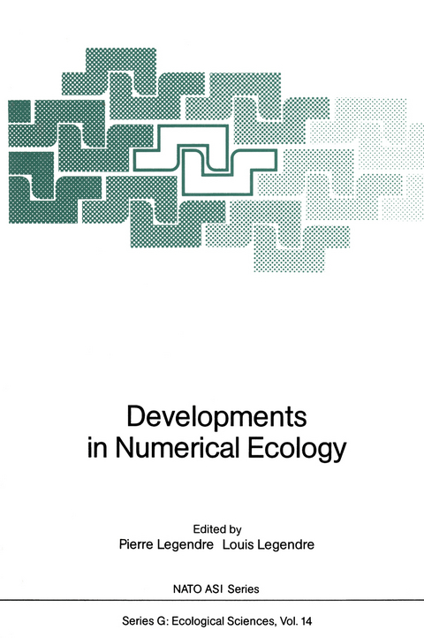 Developments in Numerical Ecology - 