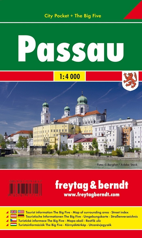 Passau, Stadtplan 1:4.000, City Pocket + The Big Five - 