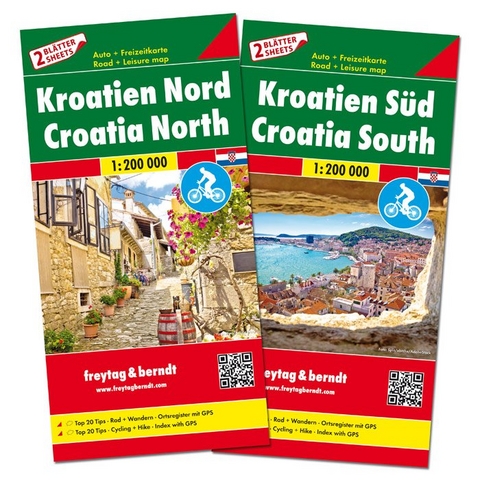 Kroatien Nord und Süd, Autokarten Set 1:200.000 - 