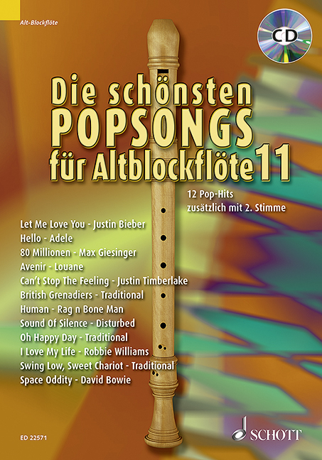 Die schönsten Popsongs für Alt-Blockflöte