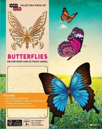 IncrediBuilds: Butterflies Deluxe Book and Model Set - Ruth Tepper Brown