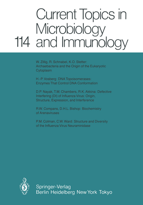 Current Topics in Microbiology and Immunology - M. Cooper, H. Eisen, W. Goebel, P. H. Hofschneider, H. Koprowski, F. Melchers, M. Oldstone, R. Rott, H. G. Schweiger, P. K. Vogt, I. Wilson