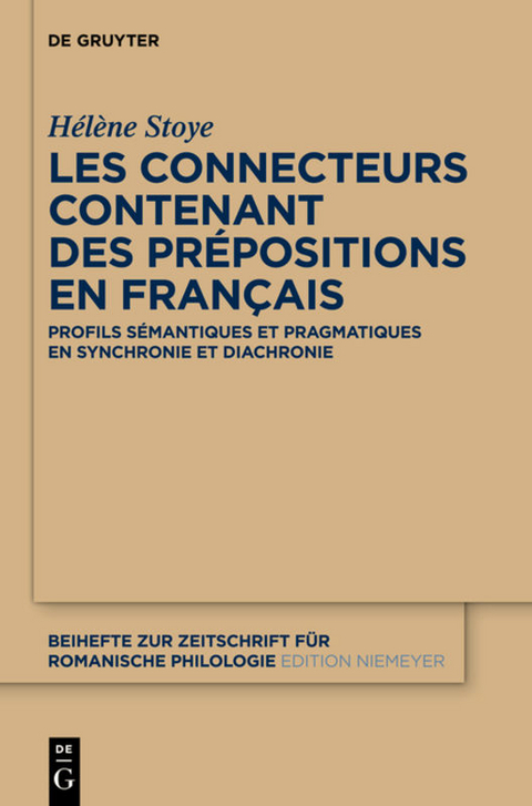 Les connecteurs contenant des prépositions en français - Hélène Stoye