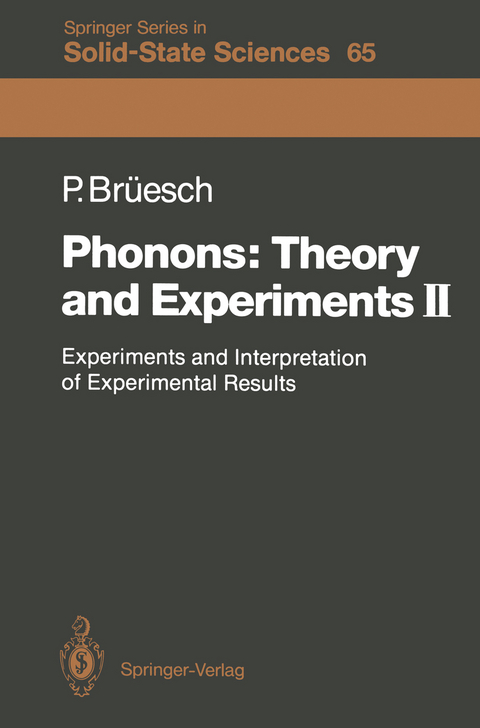 Phonons: Theory and Experiments II - Peter Brüesch