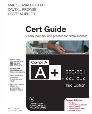 CompTIA A+ 220-801 and 220-802 Cert Guide MyITCertificationlab -- Access Card - Mark Edward Soper, David L. Prowse, Scott Mueller