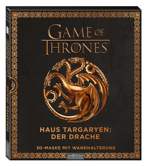 Game of Thrones - Haus Targaryen: Drache, 3D-Maske mit Wandhalterung