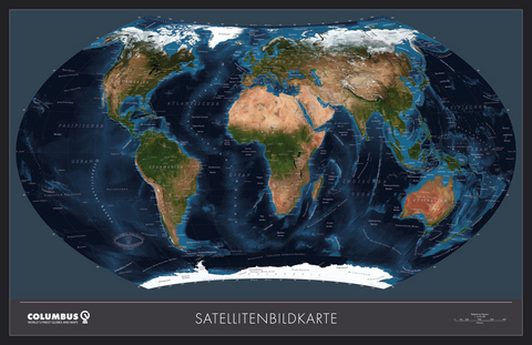 COLUMBUS Weltkarte Satellit TING-kompatibel