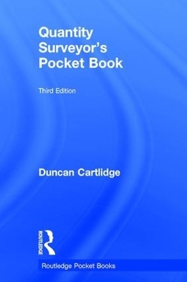 Quantity Surveyor's Pocket Book - Duncan Cartlidge