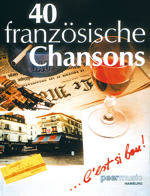 Vierzig französische Chansons - Charles Aznavour, Gilbert Becaud, H. Betti, C. Blondy, L. Bonfa, Jaques Brel, M. Bukey, J. Davis, L. Ferrari, L. Ferré, C. François, M. Fugain, S. Gainsbourg, H. Giraud, G. Jouannest, J. Kosma, F. Lai, M. Legrand,  Louiguy, M. Magne, R. Marbot, P. Perrin,  P